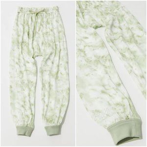 NWT UO Marble Tie-Dye Satin Jogger Pants Pastel